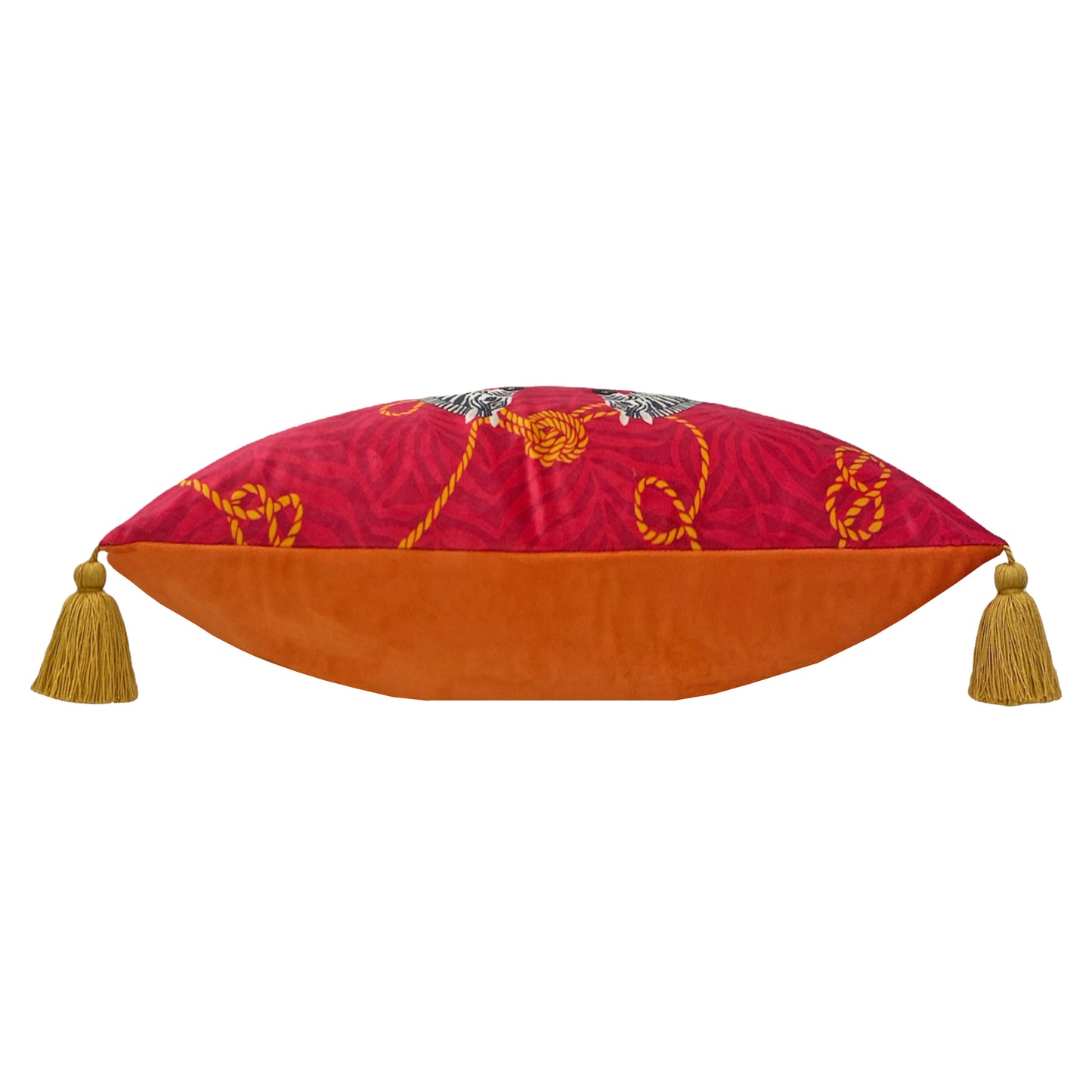 VIVID ANDALUCIAN ZEBRAS 30X50 CUSHION CASE ORANGE
