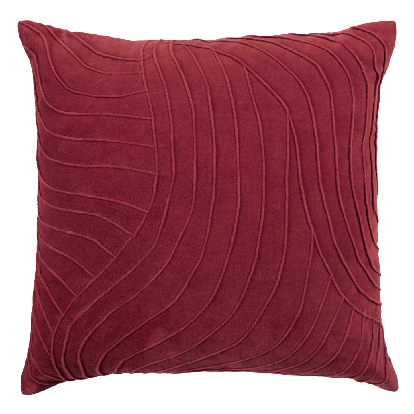 WATERFALL 50x50 CUSHION CASE POMEGRANATE