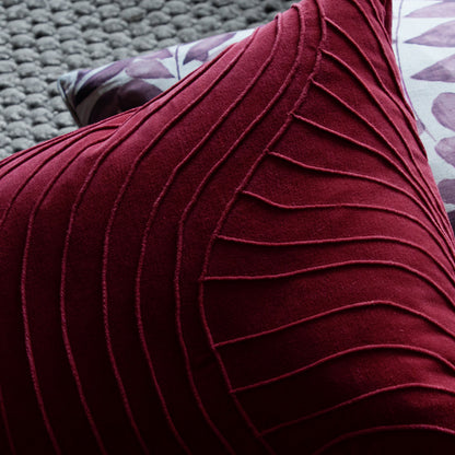 WATERFALL 50x50 CUSHION CASE POMEGRANATE