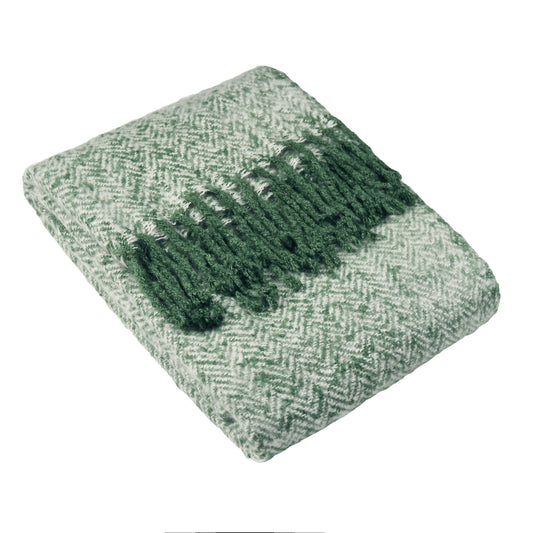 WEAVER 130X180 THROW GREEN