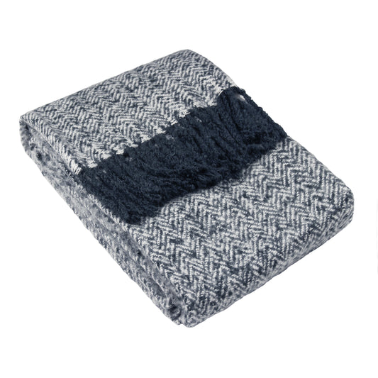 WEAVER 130X180 THROW NAVY