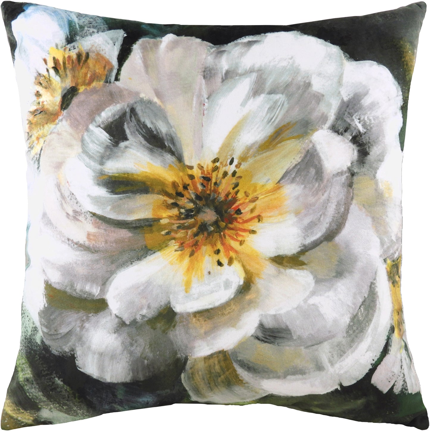 WINTER FLORALS ENGLISH ROSE 43X43 C/CASE  WHITE