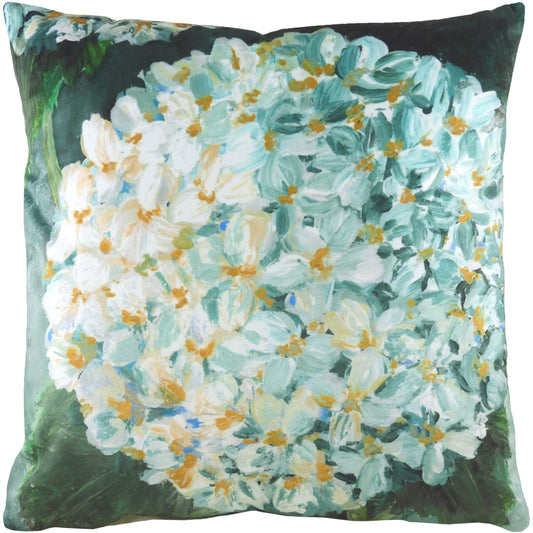 WINTER FLORALS HYDRANGEA 43X43 C/CASE  EAU DE NIL