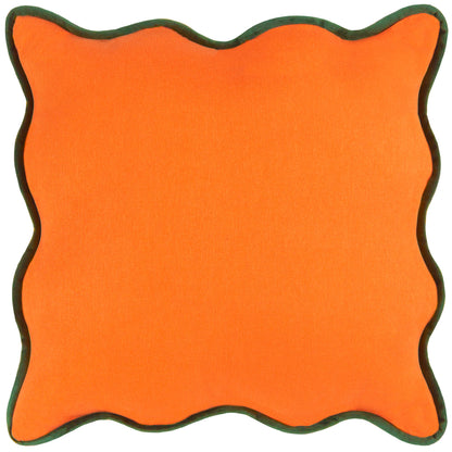 WIGGLE 45X45 FILLED CUSHION ORANGE/GREEN