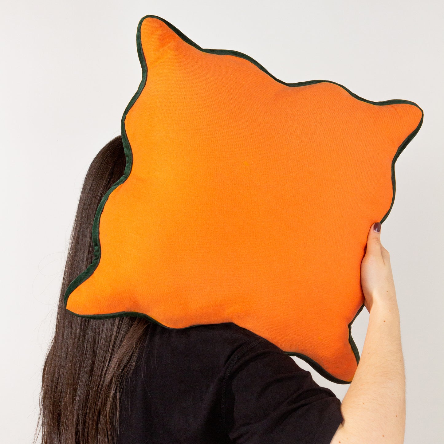 WIGGLE 45X45 FILLED CUSHION ORANGE/GREEN