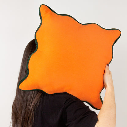 WIGGLE 45X45 FILLED CUSHION ORANGE/GREEN