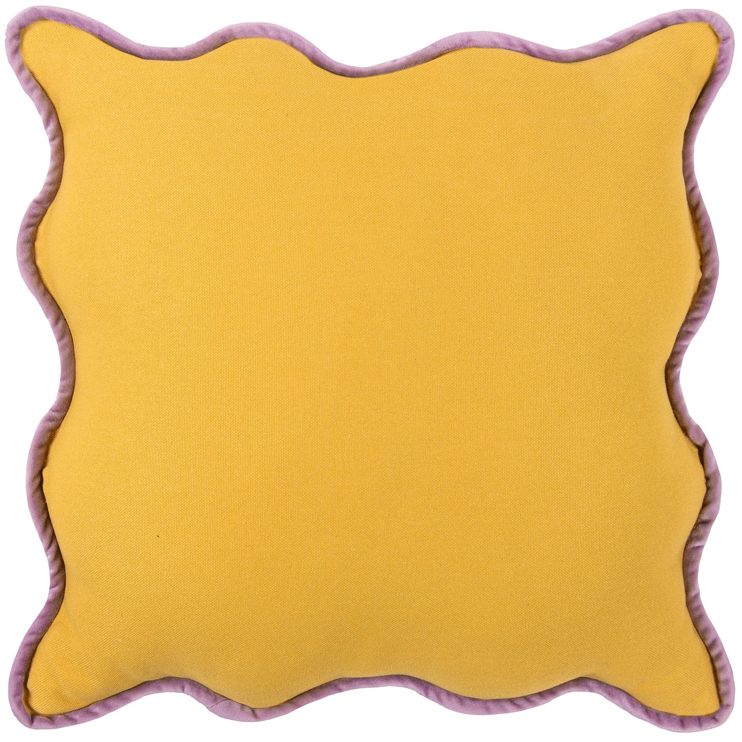 WIGGLE 45X45 FILLED CUSHION YELLOW/LILAC
