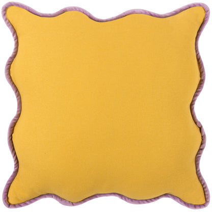 WIGGLE 45X45 FILLED CUSHION YELLOW/LILAC