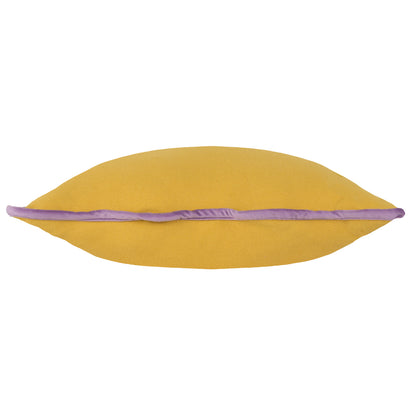 WIGGLE 45X45 FILLED CUSHION YELLOW/LILAC