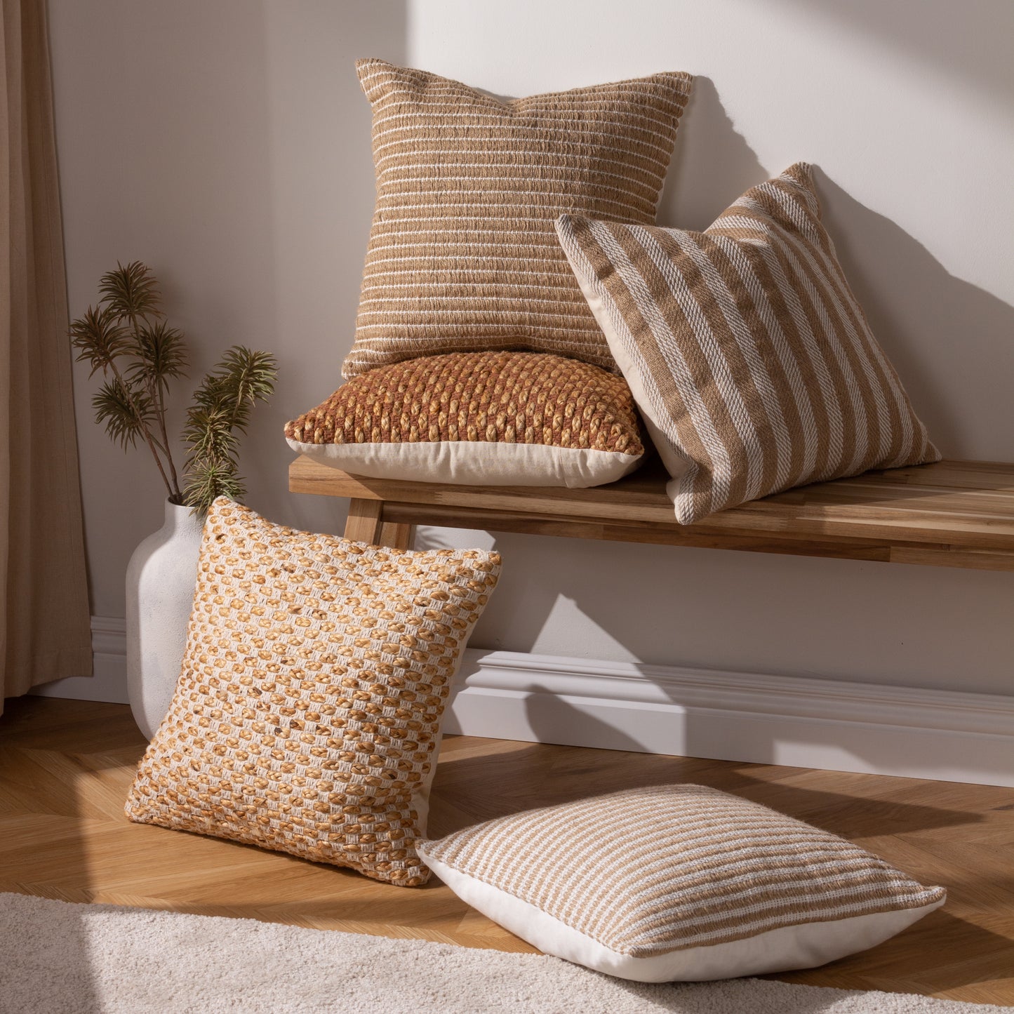 WIKKA 45X45 CUSHION CASE PECAN