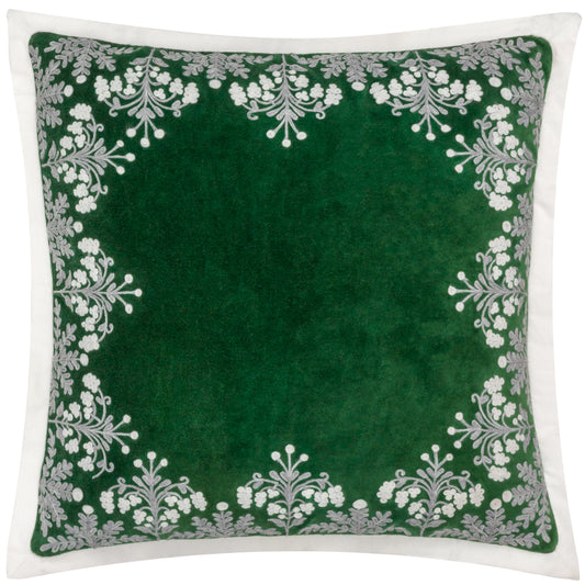 WINTER BLOOM 50X50 CUSHION CASE GREEN
