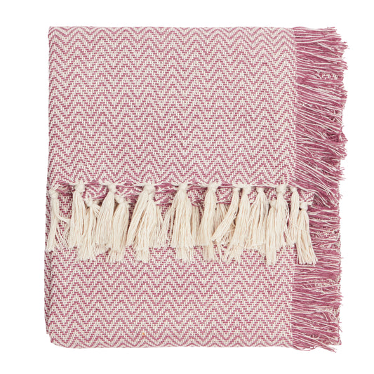 WISLEY 130X180 OUTDOOR THROW HEATHER/PINK