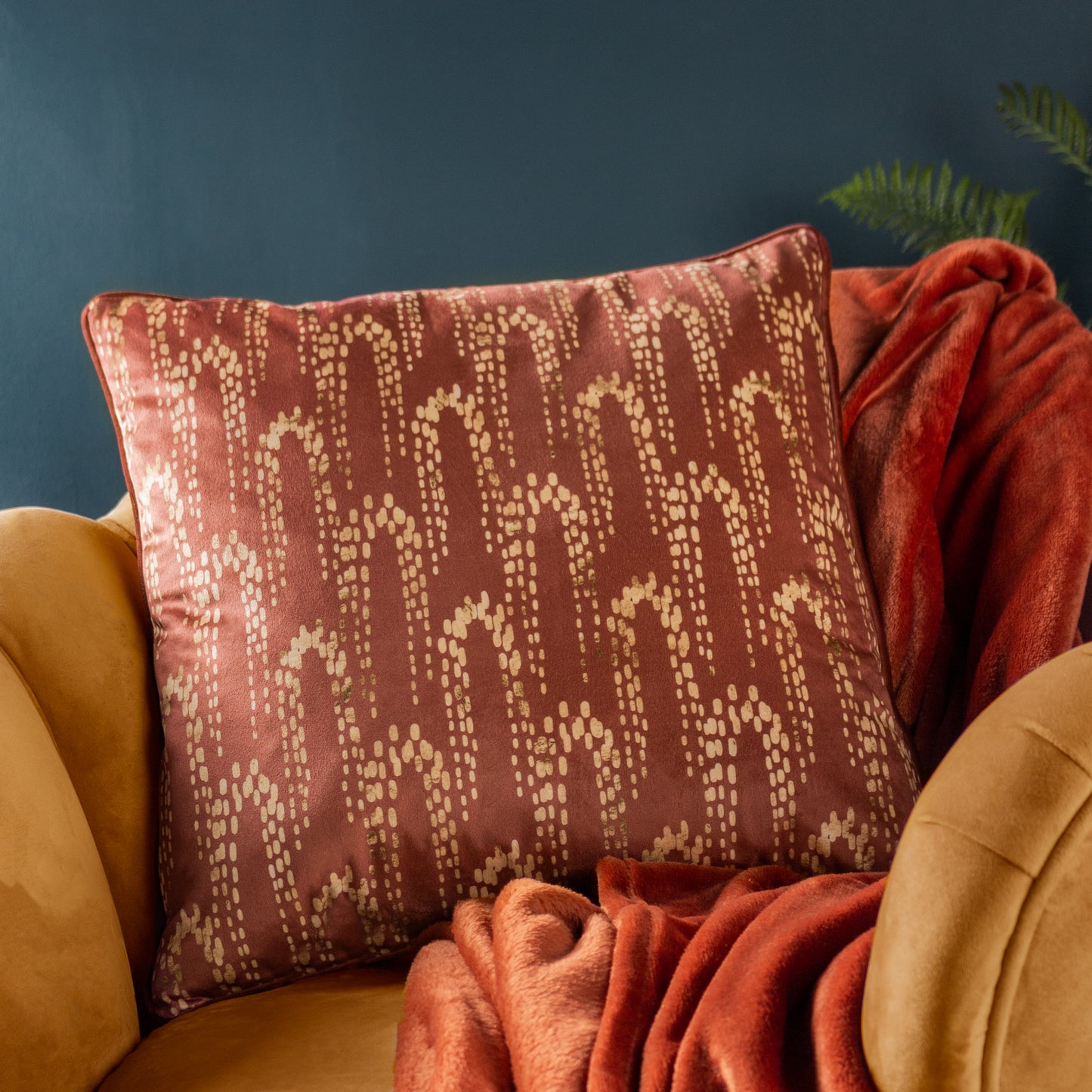 WISTERIA 50X50 CUSHION COVER SIENNA