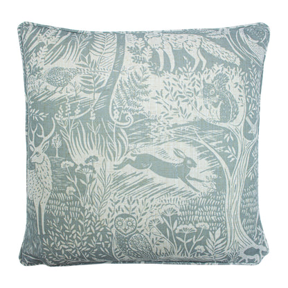 WOODLAND SCANDI 43X43 C/CASE DUCK EGG