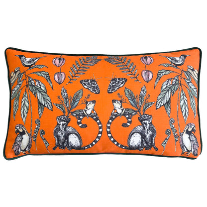 WILD MIRRORED CREATURES 30X50 CUSHION CASE ORANGE