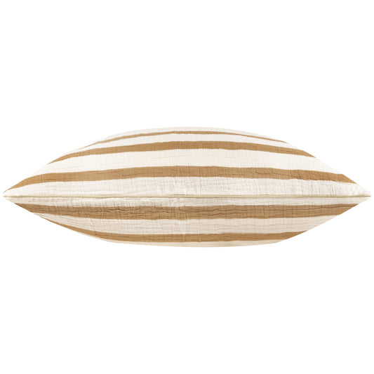 WOVEN STRIPE 40X60 CUSHION CASE CINNAMON