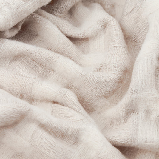 WALTON WAFFLE 130X180 THROW LINEN