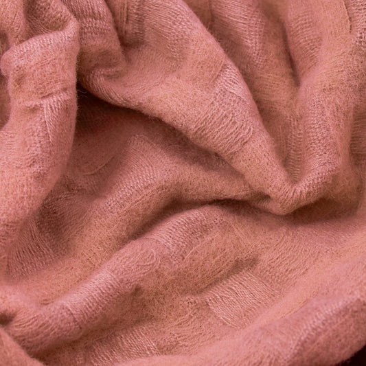 WALTON WAFFLE 130X180 THROW ROSE