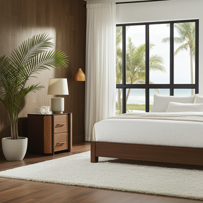Havana Canefront Bedside Table | Nightstand