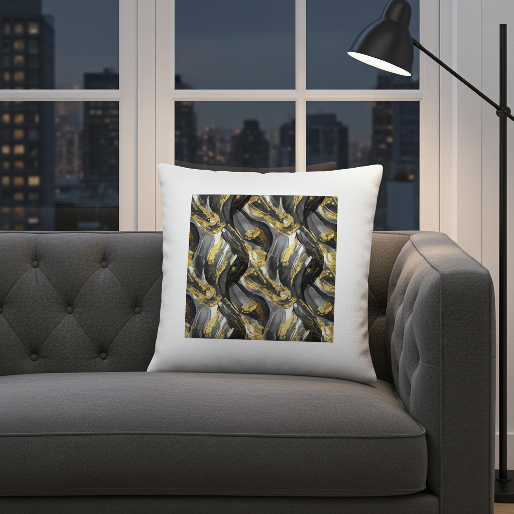 Botanical Leaf Premium Pillow | Livvat Exclusive