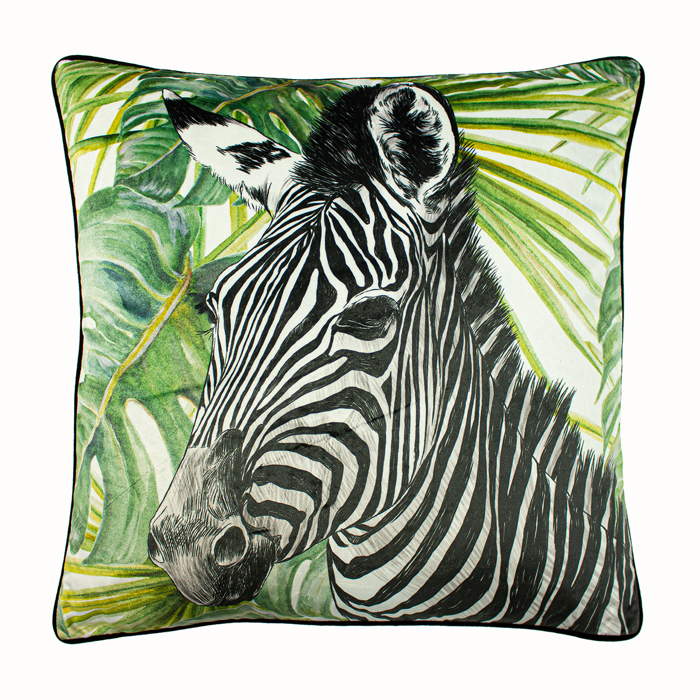 ZEBRA JUNGLE 50X50 C/CASE GREEN
