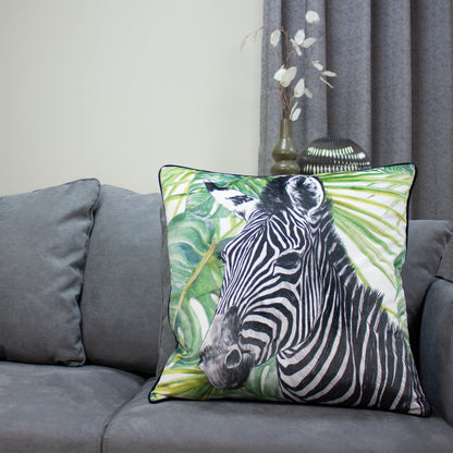 ZEBRA JUNGLE 50X50 C/CASE GREEN