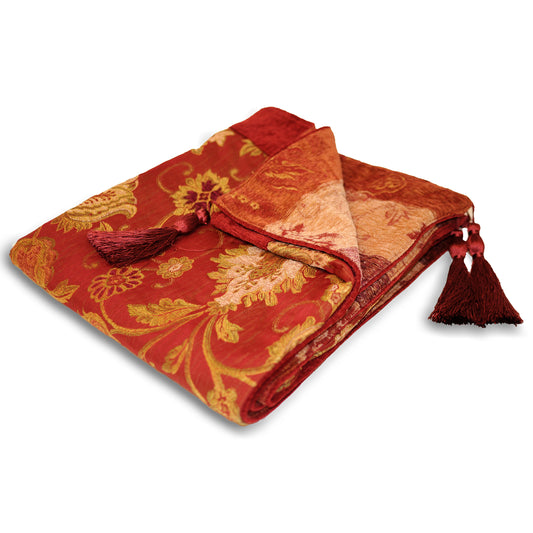 ZURICH THROW 150X180 BURGUNDY