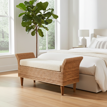 Riviera Woven Bench