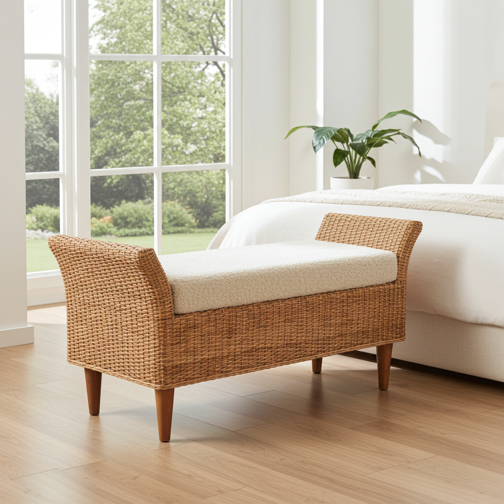 Riviera Woven Bench