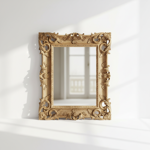 Aethelred Hand-Carved 23.75k Giltwood Mirror