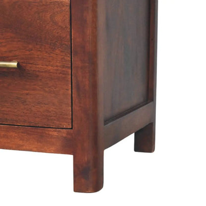 Arched Edge 1 Drawer Bedside Table | Nightstand