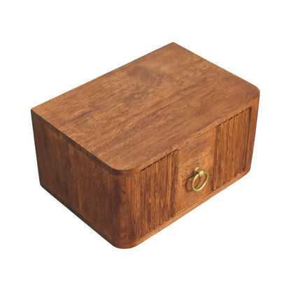 Aurelia Wall Mounted Bedside Table Nightstand Solid Mango Wood Bedroom