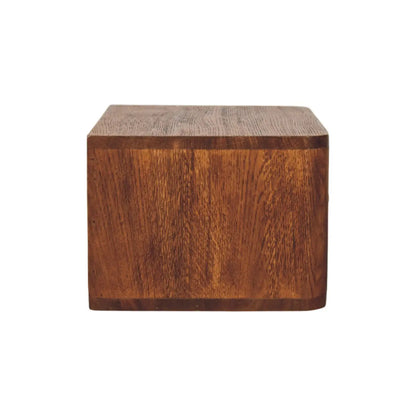 Aurelia Wall Mounted Bedside Table Nightstand Solid Mango Wood Bedroom