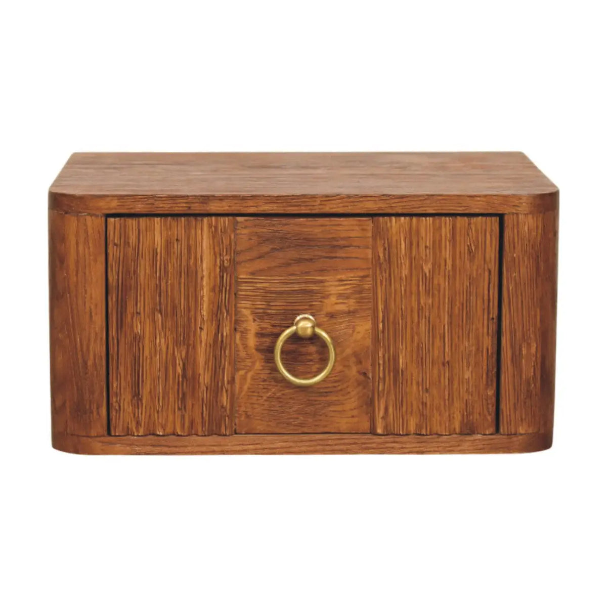 Aurelia Wall Mounted Bedside Table Nightstand Solid Mango Wood Bedroom