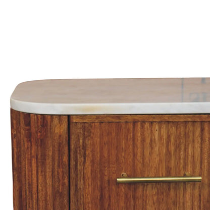 Aurora Marble Bedside Table | Nightstand