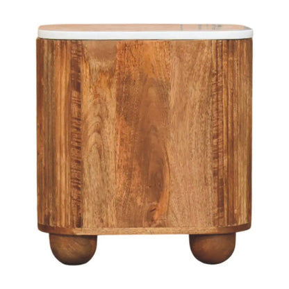 Aurora Marble Bedside Table | Nightstand