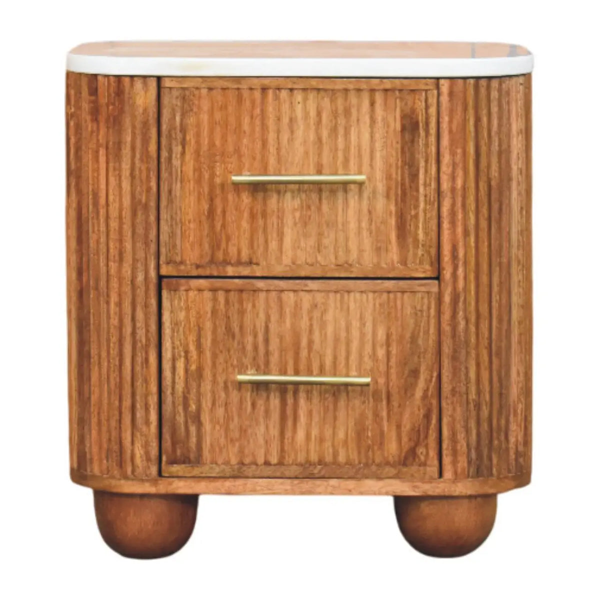Aurora Marble Bedside Table | Nightstand