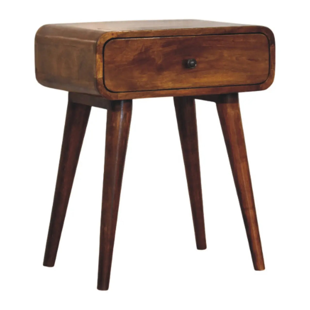 Avora Chestnut Nightstand with 1 Drawer | Bedside Table