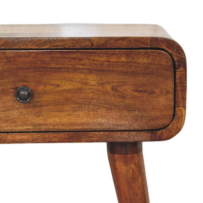 Avora Chestnut Nightstand with 1 Drawer | Bedside Table