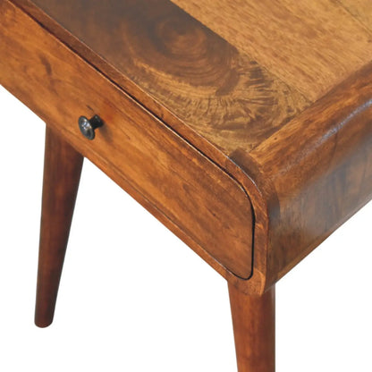 Avora Chestnut Nightstand with 1 Drawer | Bedside Table