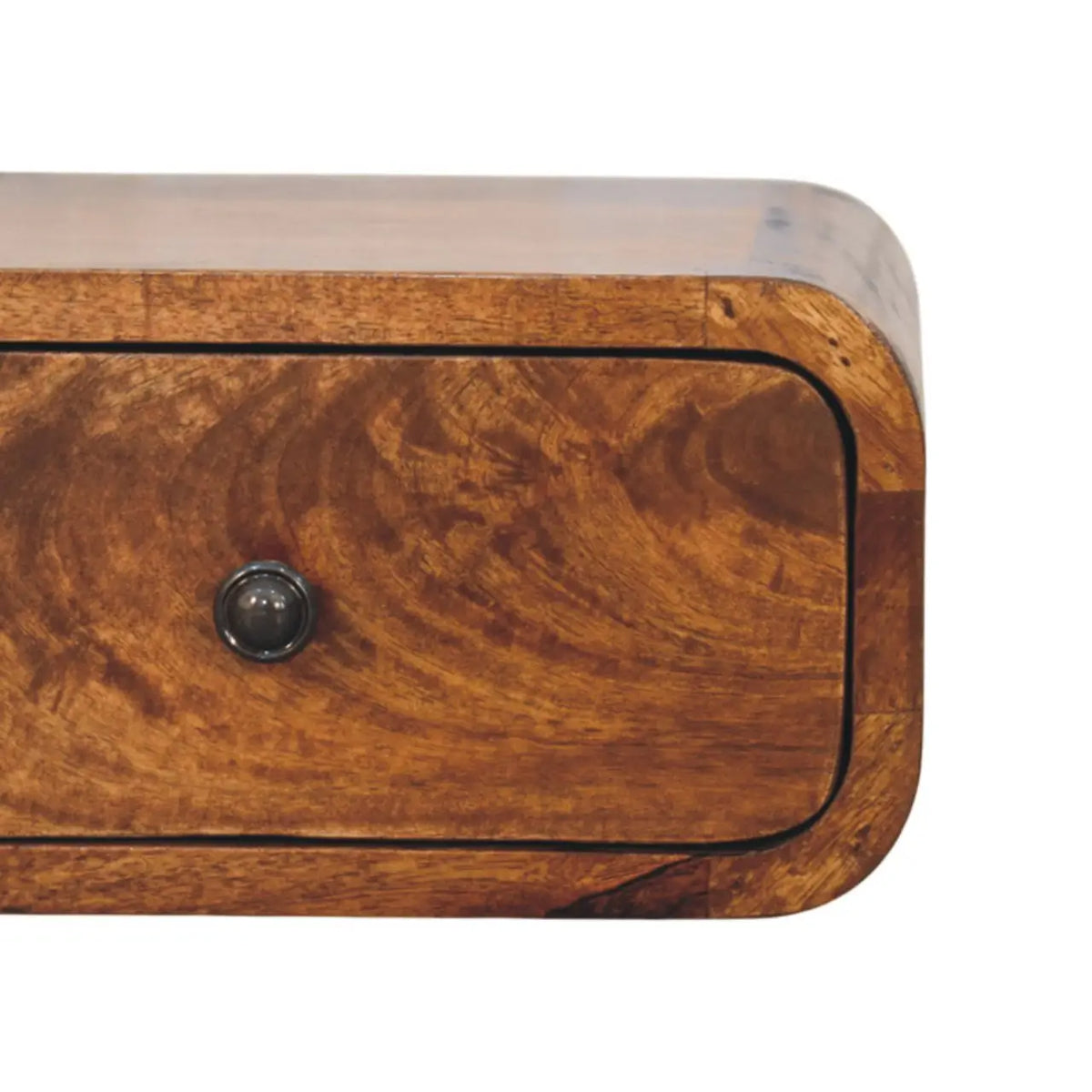 Avora Mini Wall Mounted Chestnut 1 Drawer Nightstand | Bedside Table
