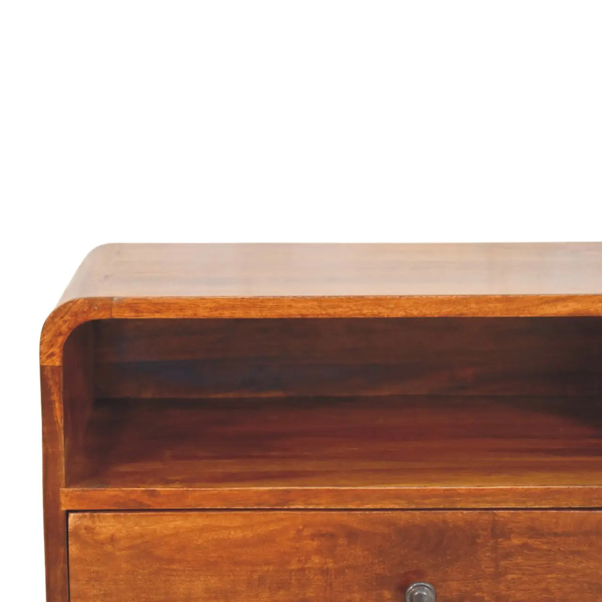 Avora Wall Mounted Chestnut Nightstand | Bedside Table