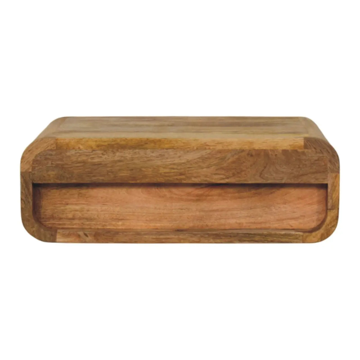 Avora Wall Mounted Oak-ish 1 Drawer Nightstand | Bedside Table
