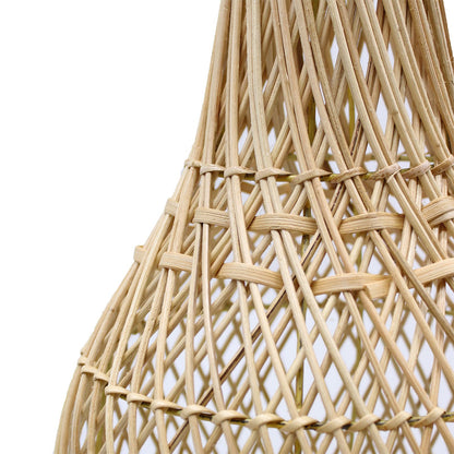 Handwoven Rattan Table Lamp – Natural