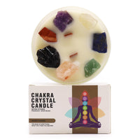 Seven Chakra Crystal Candle | Moon Beams