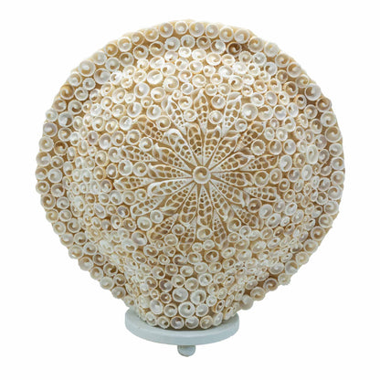 Boho Seashell Table Lamp – Cut Art Shell Large Round