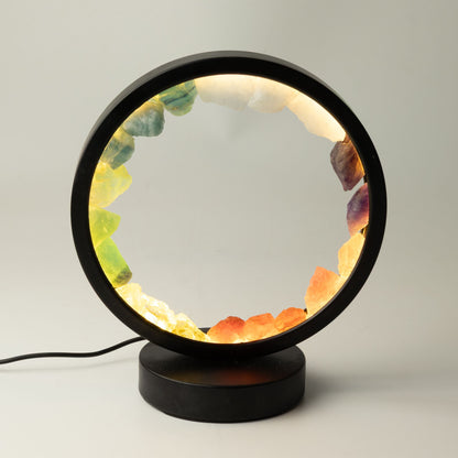 Gemstone Halo Lamp – 7 Chakra Crystal Table Lamp