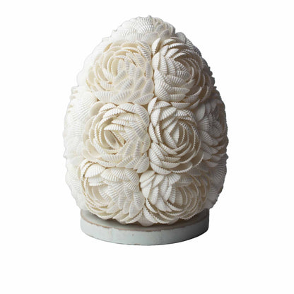 Boho Seashell Table Lamp – Rose Oval