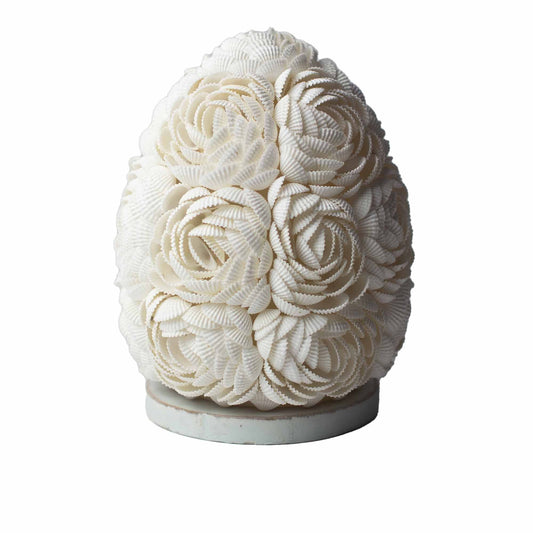 Boho Seashell Table Lamp – Rose Oval