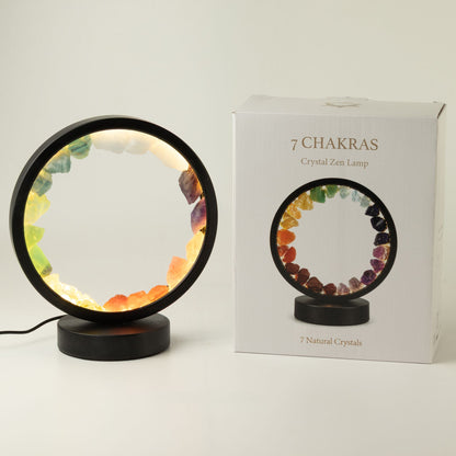 Gemstone Halo Lamp – 7 Chakra Crystal Table Lamp